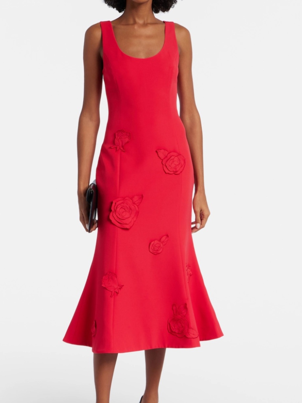 BNWT Leo Lin Emily Applique Midi Dress